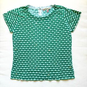 Bonpoint Green and White Kids Shirt